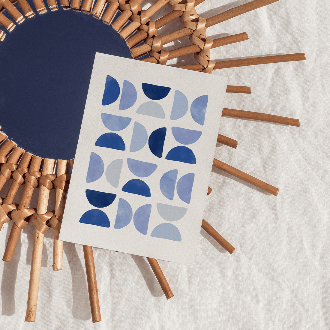 Blue Mid Century Poster No.3 - Image 5