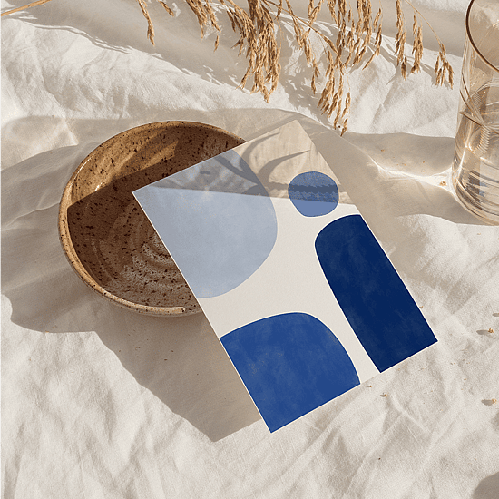 Abstract Blue Poster No.1 - Image 5
