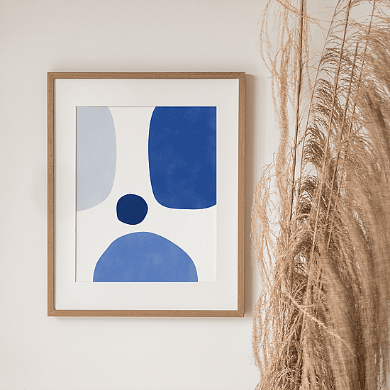 Abstract Blue Poster No.3 - Image 2