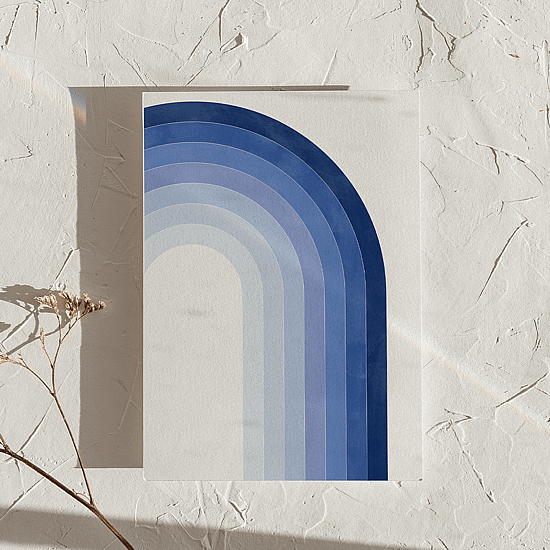 Blue Rainbow Poster No.2 - Image 5