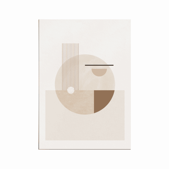 Neutral Semicircles Poster No.2 - Image 5