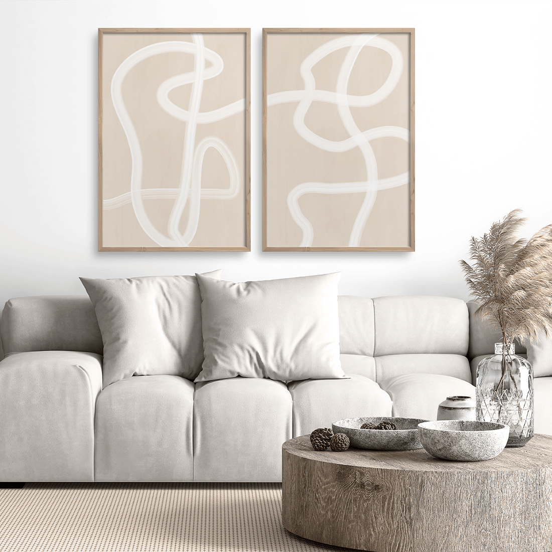 White Brush Stroke Poster No.1 - Image 5