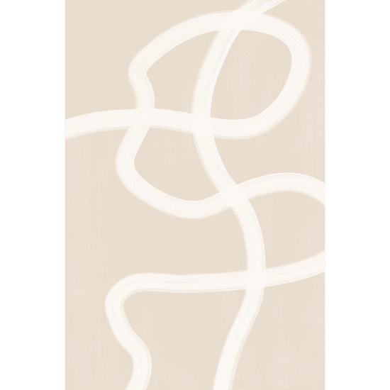 White Brush Stroke Poster No.2