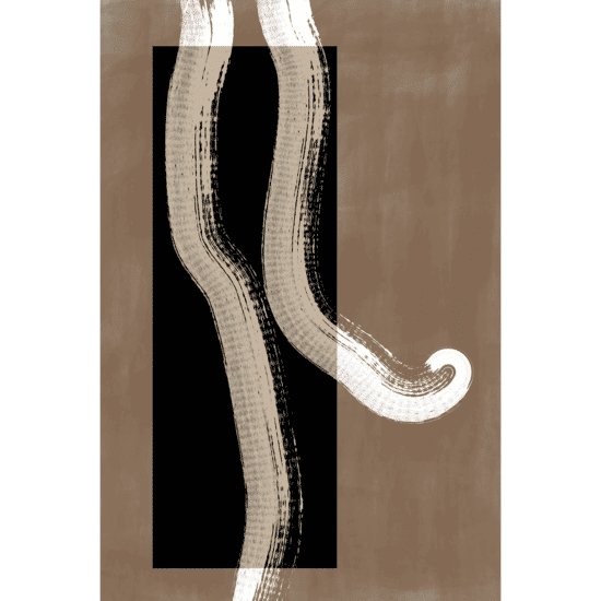 Ink Brush Stroke Poster