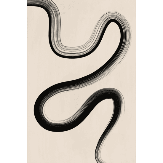 Abstract One Line Poster