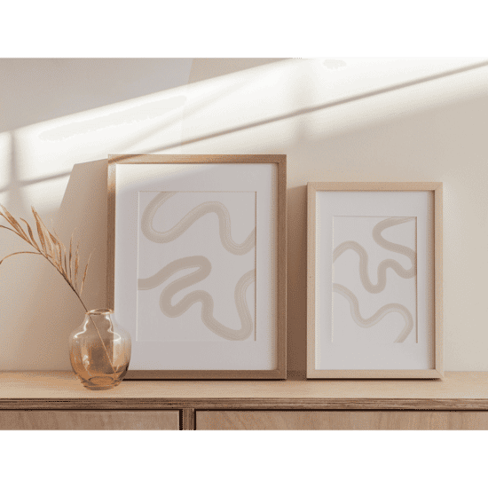 Beige Brush Stroke Poster No.2 - Image 5