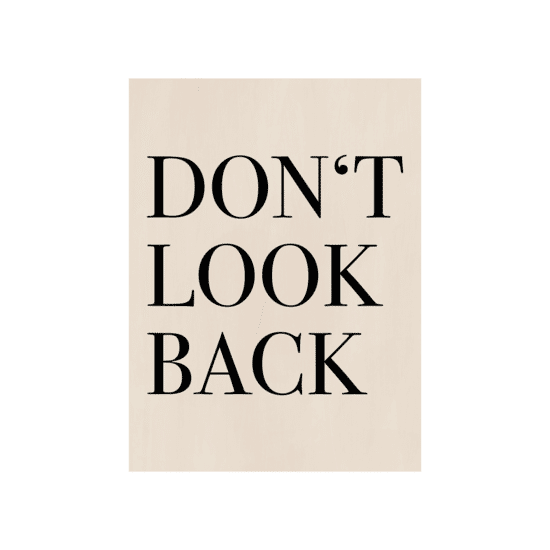 Don't Look Back Poster