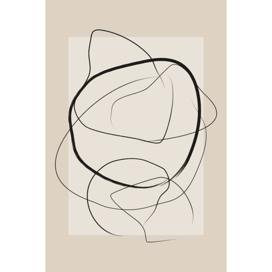 Soft Abstract Lines Poster