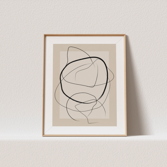 Soft Abstract Lines Poster - Image 3