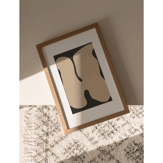 Graphic Beige Shapes Poster - Image 3