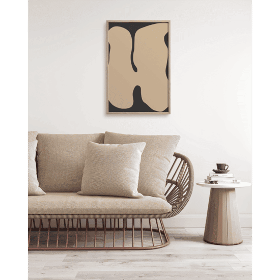 Graphic Beige Shapes Poster - Image 4
