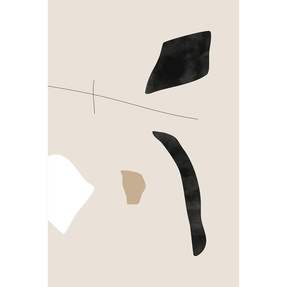 Graphic Shapes and Lines Poster