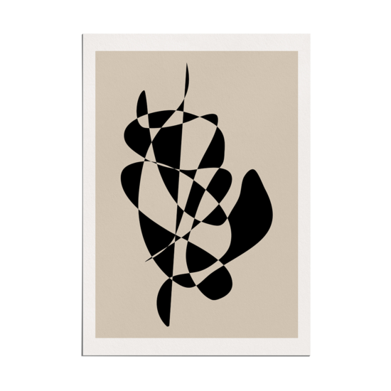 Abstract Black Shapes Poster - Image 5