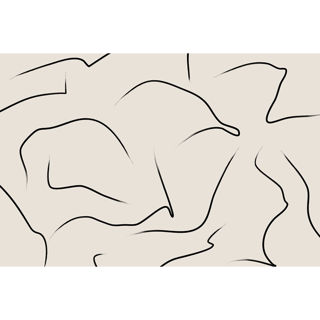 Tranquil Swirling Lines Poster