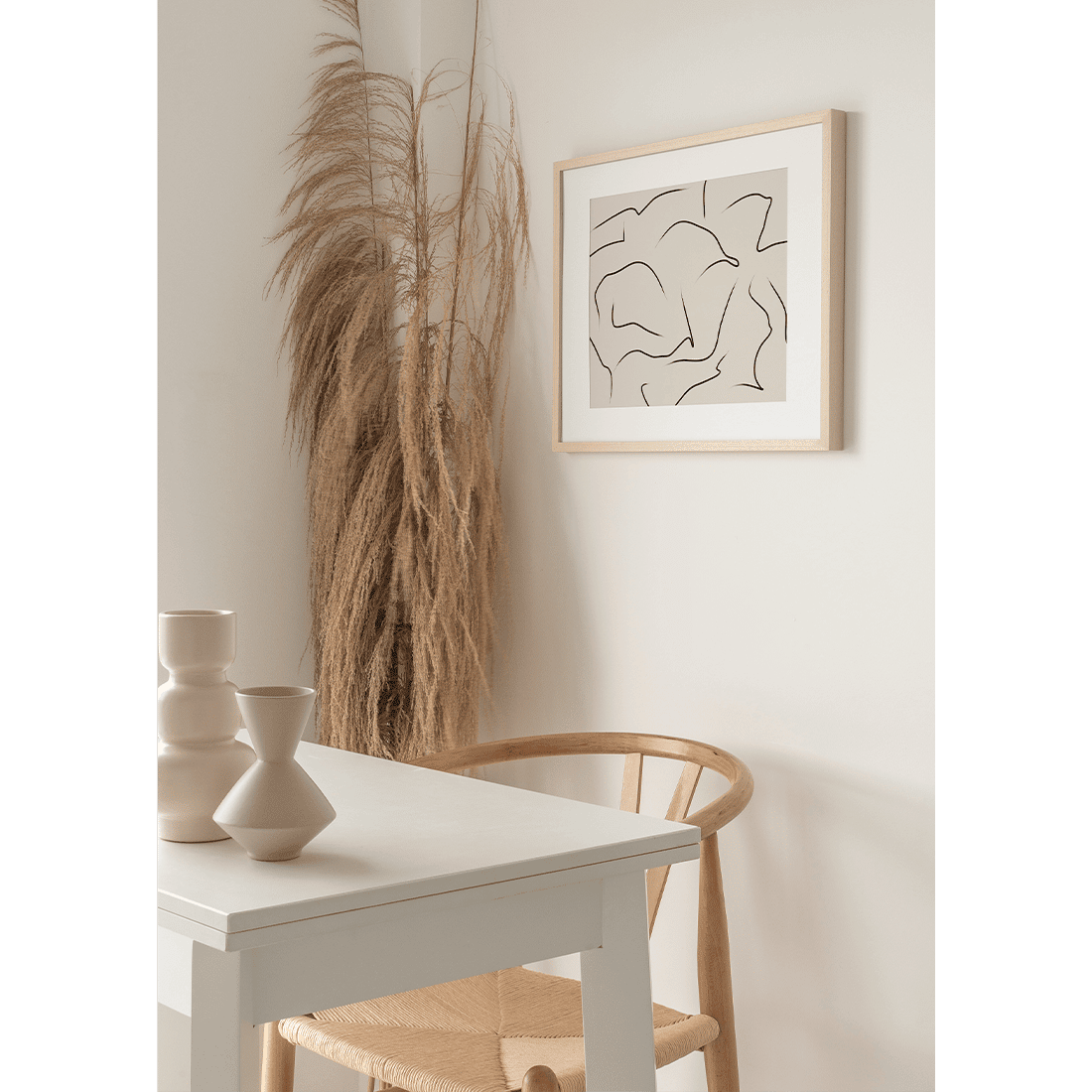 Tranquil Swirling Lines Poster - Image 2