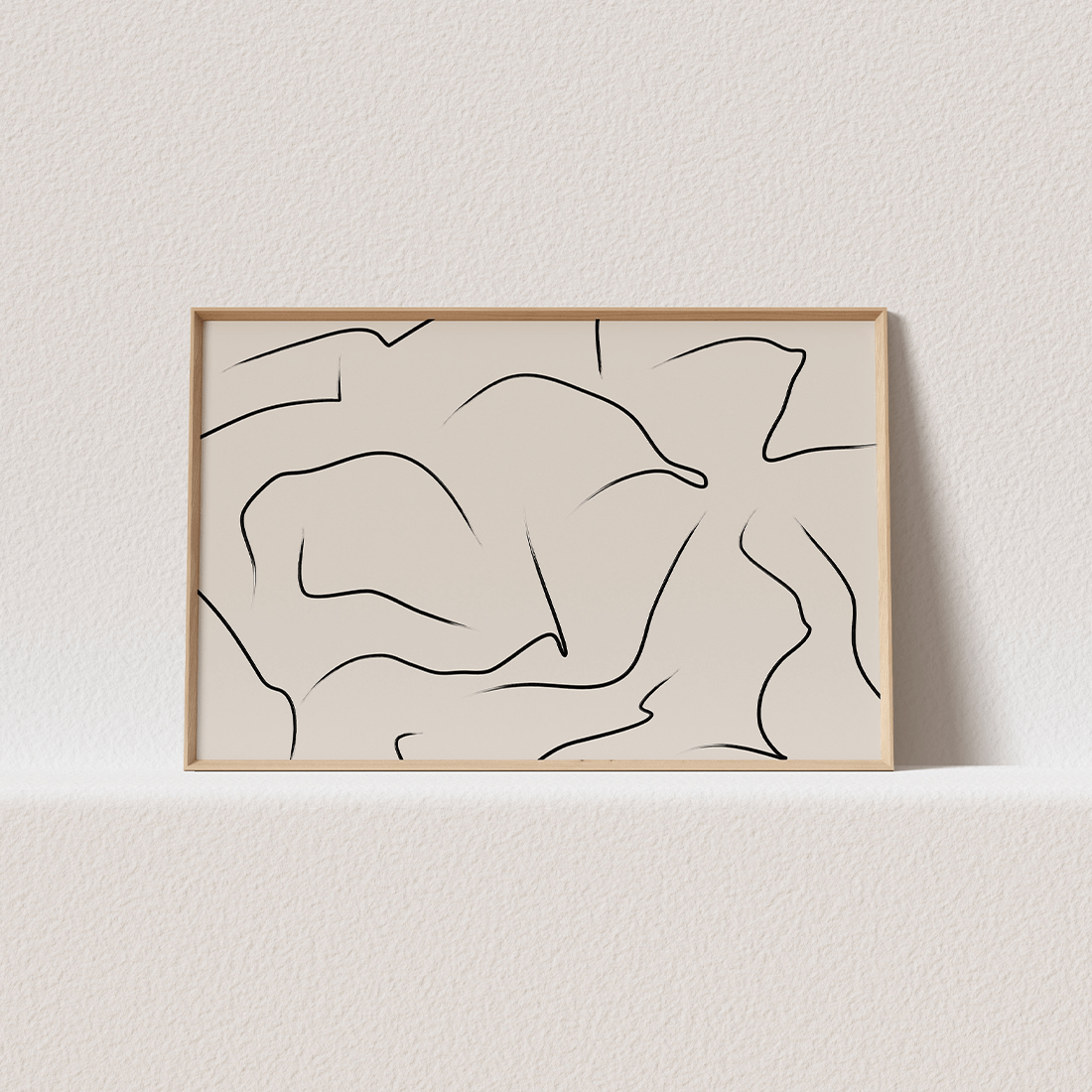 Tranquil Swirling Lines Poster - Image 4