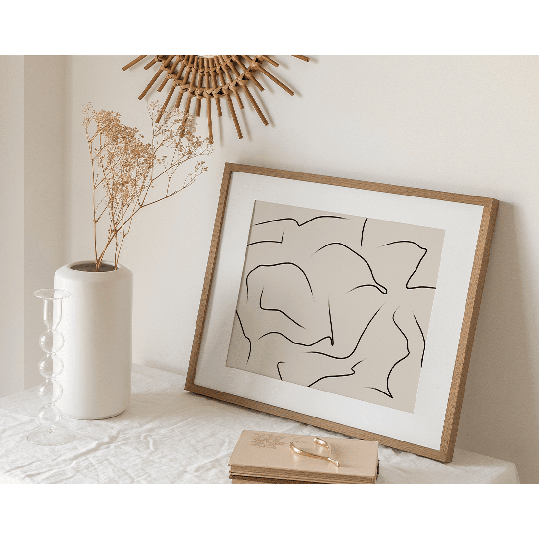 Tranquil Swirling Lines Poster - Image 3