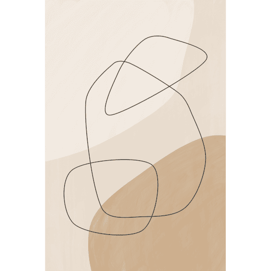 Graphic Shapes & Lines Poster
