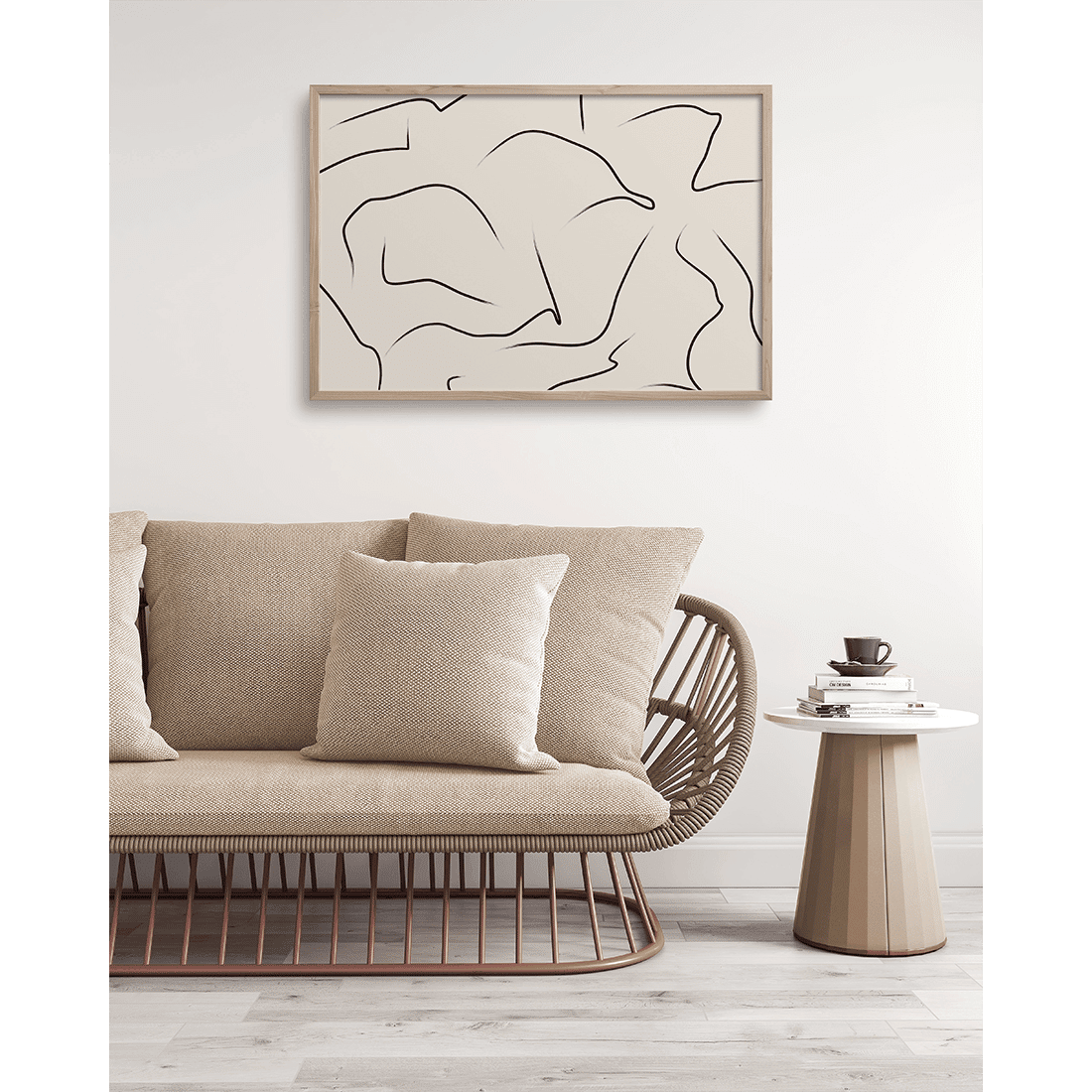 Tranquil Swirling Lines Poster - Image 5