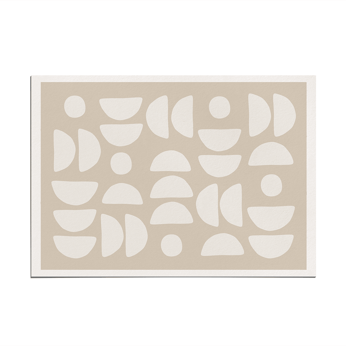 White Half Circles Poster - Image 5