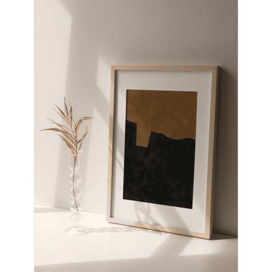 Brown Abstraction Poster - Image 3