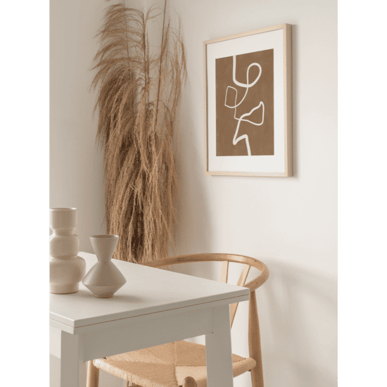 Brown Single Line Poster - Image 3