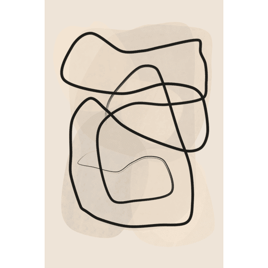 Abstract Line Art Poster No.1