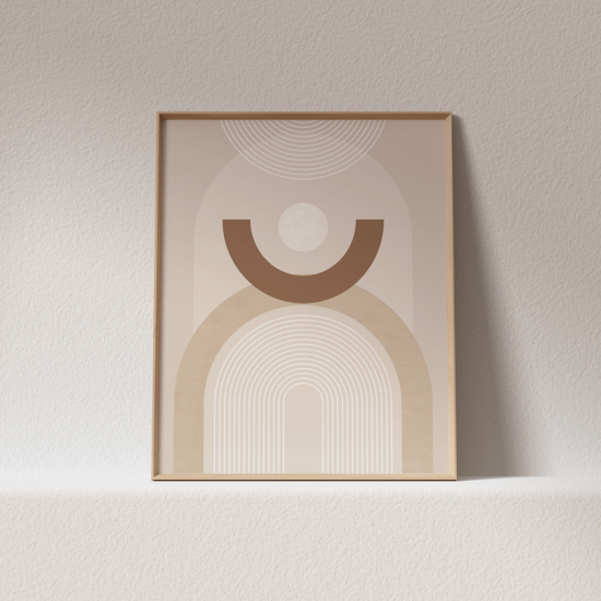 Beige Mid Century Poster No.1 - Image 4