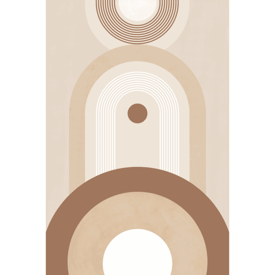 Beige Mid Century Poster No.2