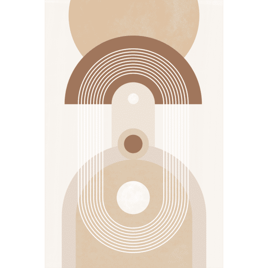 Beige Mid Century Poster No.3
