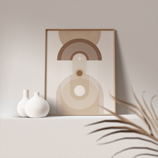 Beige Mid Century Poster No.3 - Image 4