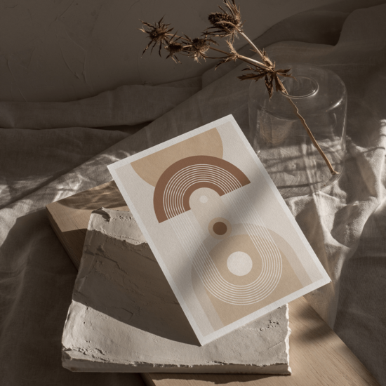 Beige Mid Century Poster No.3 - Image 5