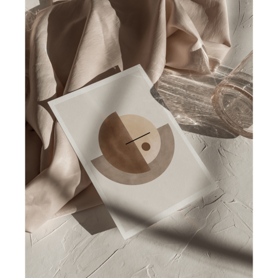 Beige Geometric Poster - Image 5