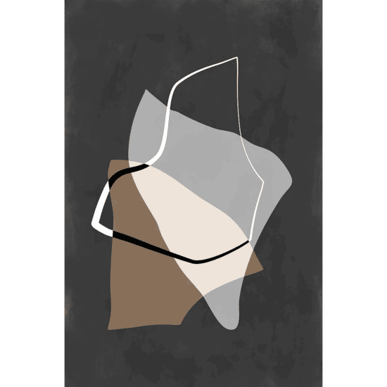 Painted Abstract Shapes Poster No.2