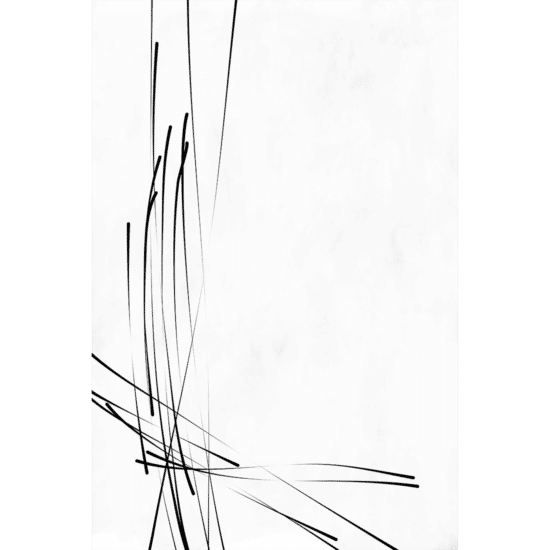 White Soft Lines Poster