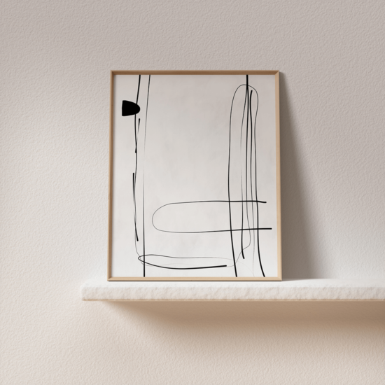 Black and White Painting Poster No.2 - Image 4