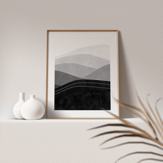Black Rocky Mountains Poster No.3 - Image 4