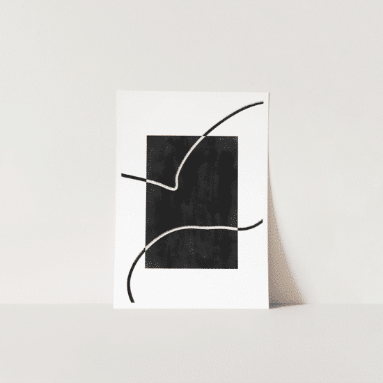 Black & White Line Art Poster - Image 5