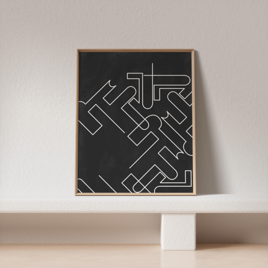 Mid Century Lines Poster No.2 - Image 4