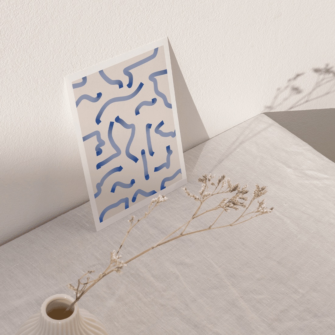 Abstract Blue Lines Poster - Image 5