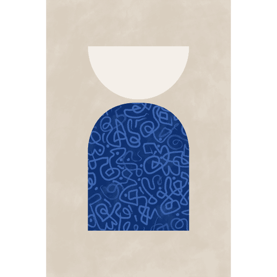 Geometric Shapes & Lines Poster No.2