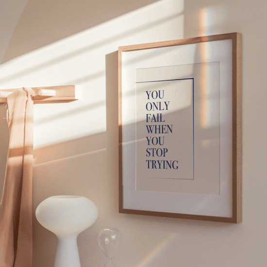 Blue Quote Print - Image 4