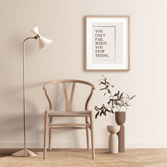 Blue Quote Print - Image 3