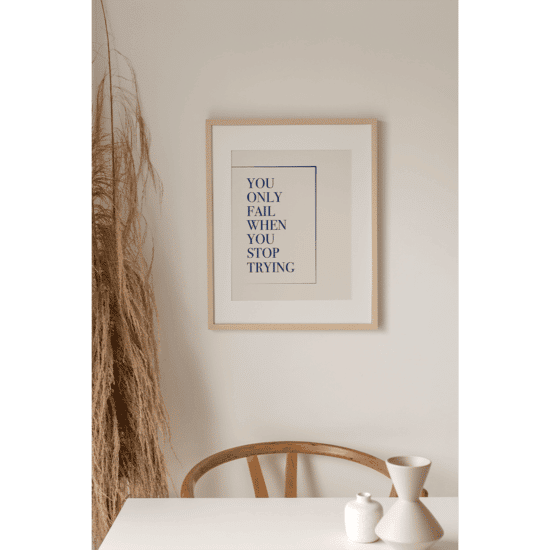 Blue Quote Print - Image 2