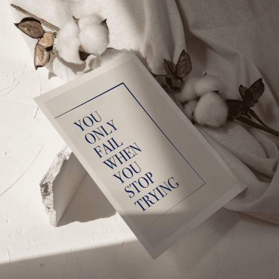 Blue Quote Print - Image 5