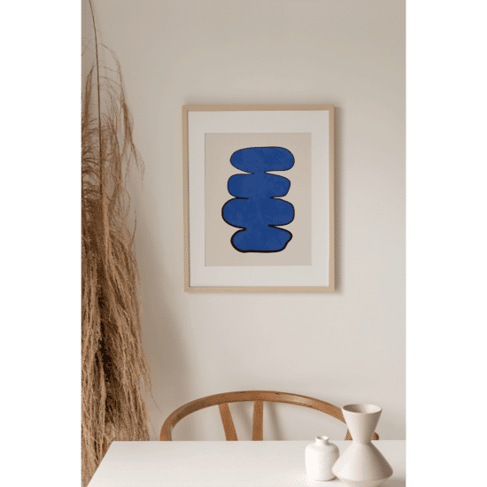 Organic Blue Shape Poster No.1 - Image 2