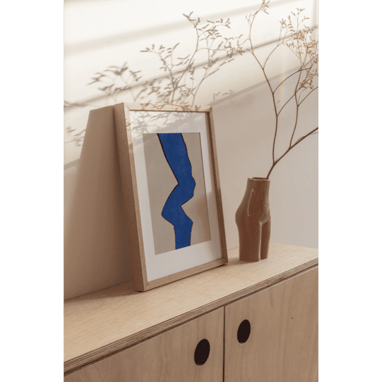 Organic Blue Shape Poster No.2 - Image 4