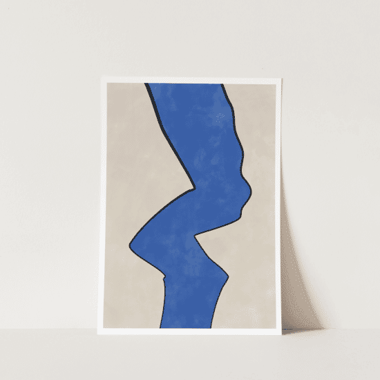 Organic Blue Shape Poster No.2 - Image 5