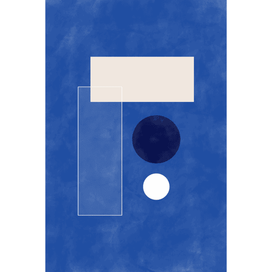 Simple Blue Forms Poster No.1
