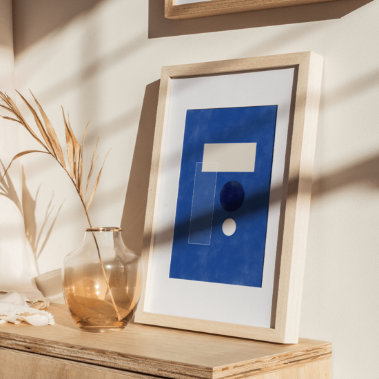 Simple Blue Forms Poster No.1 - Image 4